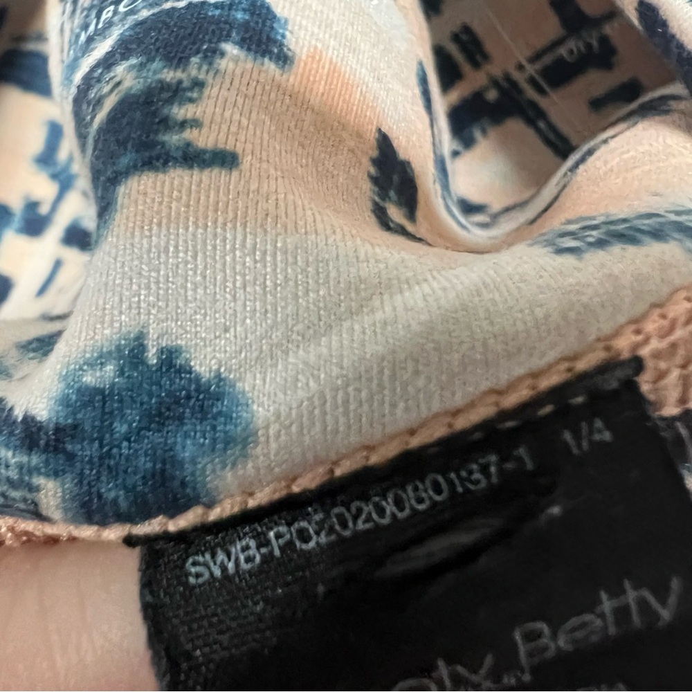 Sweaty Betty Leggings Small Super Sculpt 7/8 Length Pink Blue Abstract Print - Picture 6 of 8